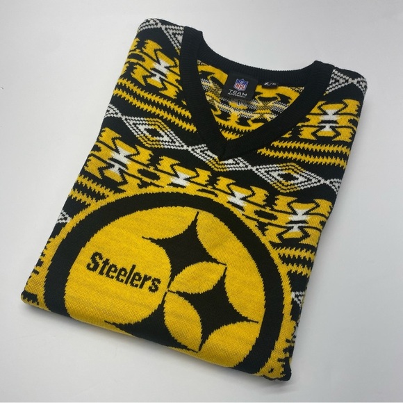 NFL Steelers Black and Yellow Vest Men’s XL FOOTBALL NFL PITTSBURGH - Picture 7 of 12